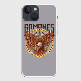 Чехол для iPhone 13 mini с принтом Ramones Eagle в Курске,  |  | Тематика изображения на принте: alternative | music | punk | punkrock | ramones | ramons | rock | альтернатива | музыка | панк | панкрок | рамонс | рок