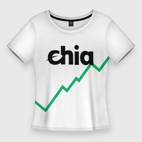Женская футболка 3D Slim с принтом Криптовалюта Чиа в Курске,  |  | 2021 | 2022 | bitcoin | btc | chia | chia network | dogecoin | ethereum | ssd | xch | биткоин | в топе | в тренде | жёсткие диски | крипта | криптовалюта | майнинг | чиа