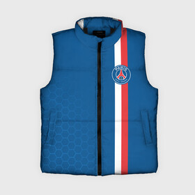 Женский жилет утепленный 3D с принтом PSG SPORT STRIPES UNIFORM в Курске,  |  | paris saint germain | psg | saint | sport | париж | псг | псж | спорт | футбол