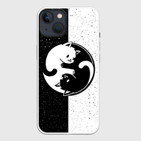 Чехол для iPhone 13 с принтом YIN YANG CATS   ИНЬ ЯНЬ КОТИКИ В ЗВЁЗДНОМ НЕБЕ в Курске,  |  | anime | cat | cats | galaxy | kitten | love | philosophy | space | yang | yin | yoga | аниме | галактика | инь | йога | космос | кот | котенок | котик | котики | коты | любовь | противоположность | сердце | философия | ян