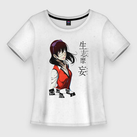 Женская футболка 3D Slim с принтом Мидари Икишима  Безумный азарт в Курске,  |  | compulsive gambler | ikishima midari | kakegurui | анидаб | аниме | аримэ | безумный азарт | дорама | какегуру | какегуруи | манга | мидари икишима | одноглазая | с повязкой на глазе