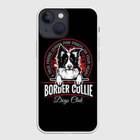 Чехол для iPhone 13 mini с принтом Бордер Колли (Border Collie) в Курске,  |  | animal | border collie | dog | бордер колли | год собаки | друг человека | животное | зверь | ищейка | кинолог | кость | овчарка | пастушья собака | пёс | порода собак | собака бордер колли | собаковод