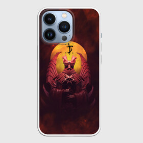 Чехол для iPhone 13 Pro с принтом Doom DLC Statue (+спина) в Курске,  |  | demons | devil | doom | doom eternal | doom slayer | hell | logo | ад | демон | демоны | дум | лого | логотип