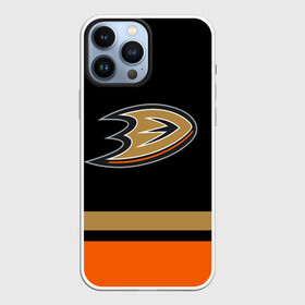 Чехол для iPhone 13 Pro Max с принтом Anaheim Ducks | Анахайм Дакс в Курске,  |  | Тематика изображения на принте: anahaim ducks | anaheim | anaheim ducks | ducks | hockey | mighty ducks | nhl | usa | дакс | могучие утята | нхл | спорт | сша | хоккей | шайба