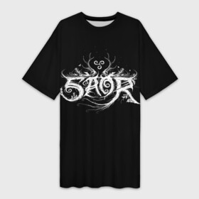 Платье-футболка 3D с принтом Saor в Курске,  |  | atmospheric black metal | black metal | bm | metal | pagan bm | saor | атмосферный блэк | блэк металл | металл | саор