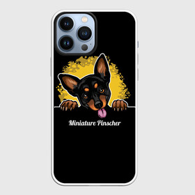 Чехол для iPhone 13 Pro Max с принтом Пинчер (Miniature Pinscher) в Курске,  |  | animal | dog | german pinscher | min pi | miniature pinscher | pinscher | год собаки | друг человека | животное | зверь | кинолог | мин пин | миниатюрный пинчер | немецкий пинчер | пёс | пинчер | порода собак | собака