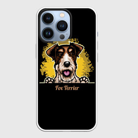 Чехол для iPhone 13 Pro с принтом Фокстерьер (Fox terrier) в Курске,  |  | animal | dog | fox terrier | hunting dog | terrier | год собаки | друг человека | животное | зверь | кинолог | охотничья собака | пёс | пёсик | порода собак | собака | собака фокстерьер | собаковод | терьер | фокстерьер