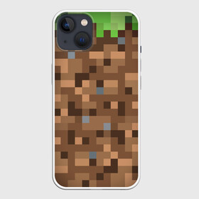 Чехол для iPhone 13 с принтом ЗЕМЛЯ | DIRT | MINECRAFT в Курске,  |  | block | box | dirt | minecraft | pixels | texture | биом | блок | земля | майнкрафт | пиксели | пиксельный | текстура