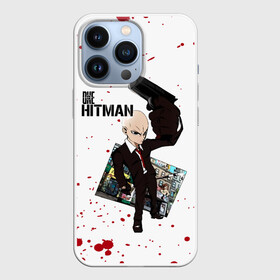 Чехол для iPhone 13 Pro с принтом ONE HITMAN в Курске,  |  | hagemanto | hitman | one punch man | one punchman | onepunchman | saitama | sensei | агент 47 | аниме | ван панч мен | ванпанчмен | лысый плащ | манга | сайтама | сильнейший человек | учитель | хитман | человек одинудар | человек одного у