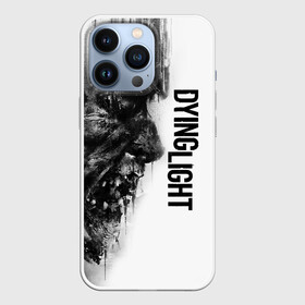 Чехол для iPhone 13 Pro с принтом DYING LIGHT BLACK  WHITE ZOMBIE FACE в Курске,  |  | Тематика изображения на принте: apocalypsis | dying light | dying light 2 | dying light the following | haran | horror | kyle craig | monsters | survivor | zombie | апокалипсис | выживалка | даинг лайт | зомби | кайл крейн | монстры | харан