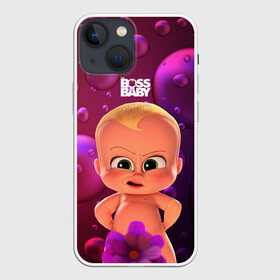 Чехол для iPhone 13 mini с принтом Босс   молокосос в душе в Курске,  |  | Тематика изображения на принте: baby | boss | boss baby | босс | босс молокосос | маленький босс | малыш | мальчик | молокосос | ребенок