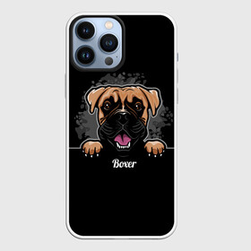 Чехол для iPhone 13 Pro Max с принтом Боксёр (Boxer) в Курске,  |  | animal | boxer | bulldog | dog | fighting dog | pit bull | бойцовская собака | боксёр | бульдог | год собаки | друг человека | животное | кинолог | немецкий боксёр | пёс | питбуль | порода собак | собака боксёр | собаковод