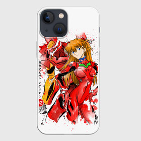 Чехол для iPhone 13 mini с принтом Евангелион   EVA 02 в Курске,  |  | anime | eva 02 | neon genesis evangelion | nerv | аска | ева 02 | евангелион | мангa | меха | робот | синдзи икарианиме