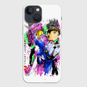 Чехол для iPhone 13 mini с принтом Евангелион: EVA 01 в Курске,  |  | anime | eva 01 | neon genesis evangelion | nerv | ева 01 | евангелион | мангa | меха | робот | синдзи икарианиме