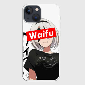 Чехол для iPhone 13 mini с принтом Waifu   2B Nier в Курске,  |  | 2b | anime girl | nier automata | waifu | waifu material | вайфу | игры