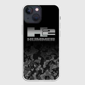 Чехол для iPhone 13 mini с принтом H2 | HUMMER LOGO в Курске,  |  | auto | h1 | h2 | hammer | hmmwv | hummer | logo | авто | ам | военный | военный автомобиль | лого | логотип | милитари | миллитари | хаки | хамер | хаммер