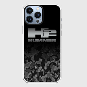 Чехол для iPhone 13 Pro Max с принтом H2 | HUMMER LOGO в Курске,  |  | Тематика изображения на принте: auto | h1 | h2 | hammer | hmmwv | hummer | logo | авто | ам | военный | военный автомобиль | лого | логотип | милитари | миллитари | хаки | хамер | хаммер