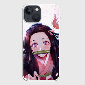 Чехол для iPhone 13 mini с принтом Незуко Камадо | Nezuko в Курске,  |  | anime | demon slayer | kimetsu no yaiba | nezuko | аниме | камадо | клинок | клинок рассекающий демонов | манга | незуко | незуко камадо | рассекающий демонов