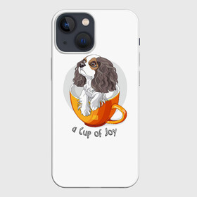 Чехол для iPhone 13 mini с принтом Кавалер Кинг Чарльз Спаниель в Курске,  |  | dog spa | king charles spaniel | английский спаниель | год собаки | друг человека | животное | зверь | кавалер спаниель | кинг чарльз спаниель | кинолог | кокер спаниель | охотничья собака | пёс