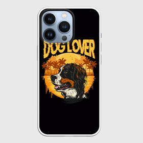 Чехол для iPhone 13 Pro с принтом Любитель Собак (Dog Lover) в Курске,  |  | anim | bernese mountain dog | bernese sheepdog | dog | бернская овчарка | бернский зенненхунд | год собаки | друг человека | животное | зверь | кинолог | овчарка | пастушья собака | пёс | порода собак