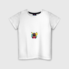 Детская футболка хлопок с принтом Pika game в Курске, 100% хлопок | круглый вырез горловины, полуприлегающий силуэт, длина до линии бедер | pikachu | pokemon | squid game | игра кальмара | пикачу | покемон