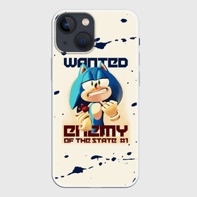 Чехол для iPhone 13 mini с принтом SONIC WANTED | СОНИК в Курске,  |  | hedgehog | silver | silver the hedgehog | sonic | sonic boom | sonic the hedgehog | еж | ёж сонник | ежик | игры | кино | соник | сонник | фильм