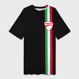 Платье-футболка 3D с принтом DUCATI MOTOCYCLE ITALY LINE в Курске,  |  | ducati | italy | moto | motocycle | racing | sport | дукати | италия | мото | мотоспорт | мотоцикл | рейсинг | спорт