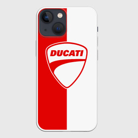Чехол для iPhone 13 mini с принтом DUCATI WHITE RED STYLE LOGO в Курске,  |  | ducati | italy | moto | motocycle | racing | sport | дукати | италия | мото | мотоспорт | мотоцикл | рейсинг | спорт