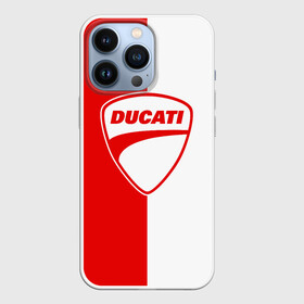 Чехол для iPhone 13 Pro с принтом DUCATI WHITE RED STYLE LOGO в Курске,  |  | ducati | italy | moto | motocycle | racing | sport | дукати | италия | мото | мотоспорт | мотоцикл | рейсинг | спорт