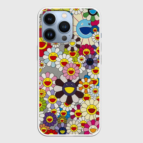 Чехол для iPhone 13 Pro с принтом Flower Superflat, Такаши Мураками в Курске,  |  | cute flowers | flower superflat | flowers | murakami | pop art | superflat | takashi murakami | милые цветочки | мураками | ромашки | такаси мураками | такаши мураками | цветочки | цветы