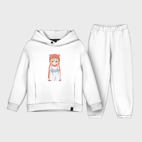 Детский костюм хлопок Oversize с принтом Недовольная Умару в Курске,  |  | umaru chan | моя двуличная сестренка | моя двуличная сестренка умару | умару чан в пижаме | хомяк умару чан