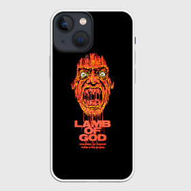 Чехол для iPhone 13 mini с принтом Scary zombie LOG в Курске,  |  | alternative | lamb of god | log | metall | music | rock | альтернатива | ламб оф гад | ламб оф год | металл | музыка | рок