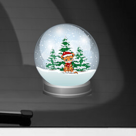 Наклейка на автомобиль с принтом Зимний шар с тигром в Курске, ПВХ |  | Тематика изображения на принте: зима | зимний шар | новый год | подарок | рождество | сказка | снег | снежный шар | тигр | холод | шар