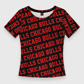 Женская футболка 3D Slim с принтом Чикаго Буллз, Chicago Bulls в Курске,  |  | bulls | chicago | chicago bulls | nba | баскетбол | буллз | нба | чикаго | чикаго буллз