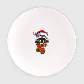 Тарелка с принтом Енот Санта Клаус в Курске, фарфор | диаметр - 210 мм
диаметр для нанесения принта - 120 мм | christmas | santa | дед мороз | енот | зима | новый год | рождество | санта | снег | снежинка