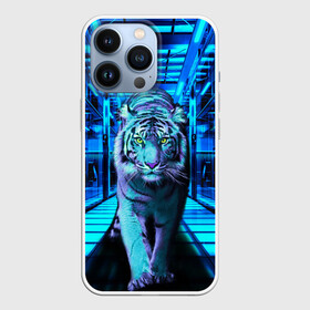 Чехол для iPhone 13 Pro с принтом Крадущийся тигр в Курске,  |  | животные | символ года | синий тигр | тигр | хищник