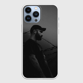 Чехол для iPhone 13 Pro Max с принтом Джимбо в колючей проволоке в Курске,  |  | Тематика изображения на принте: hip hop | jeembo | jimbo | rap | rep | джимбо | исполнители | исполнитель | музыка | реп
