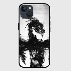 Чехол для iPhone 13 с принтом SMOKE DRAGON JAPAN в Курске,  |  | beast | dinosaur | dragon | fire | hunter | ice | japan | monster | predator | reptile | smoke | динозавр | дракон | дым | зверь | монстр | огненный | огонь | охотник | хищник | япония