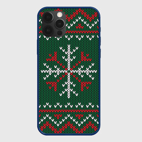 Чехол для iPhone 12 Pro Max с принтом Knitted Snowflake Pattern в Курске, Силикон |  | background | christmas | holiday | knitted pattern | pattern | snowflakes | trees | winter | вязаный узор | елки | зима | праздник | рождество | снежинки | узор | фон