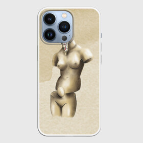 Чехол для iPhone 13 Pro с принтом Акварельная Венера в стиле Сальвадора Дали в Курске,  |  | акварель | бежевая | бежевый | девушка | женская фигура | женщина | искусство | натура | обнаженная | обнаженная девушка | обнаженная жнщина | произведение искусства | скульптура | фигура