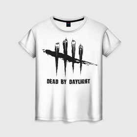 Женская футболка 3D с принтом DEAD BY DAYLIGHT (FLO) в Курске, 100% полиэфир ( синтетическое хлопкоподобное полотно) | прямой крой, круглый вырез горловины, длина до линии бедер | популярное | психоделика | смысл | хайп | чепер