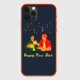 Чехол для iPhone 12 Pro с принтом happy new beer 2022 в Курске, силикон | область печати: задняя сторона чехла, без боковых панелей | 2 | 2022 | 22 | beer | friends | fun | happy | holiday | human | new | people | rain | serpentine | year | веселье | год | дождик | дождь | друзья | люди | новый | праздник | серпантин | человек
