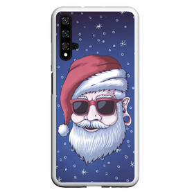 Чехол для Honor 20 с принтом САНТА ХИПСТЕР | SANTA HIPSTER в Курске, Силикон | Область печати: задняя сторона чехла, без боковых панелей | 2022 | bad | christmas | cold | dab | dub | hipster | klaus | merry | new | santa | snow | winter | year | год | даб | зима | клаус | мороз | новый | рождество | санта | снег | тигр | тигра | хипстер | холод