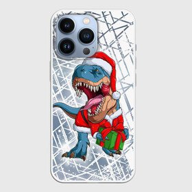 Чехол для iPhone 13 Pro с принтом Санта Динозавр   Dinosanta в Курске,  |  | christmas | dinosaur | santa | дед мороз | динозавр | елка | зима | новый год | подарок | рождество | санта | снег | снежинка