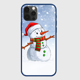 Чехол для iPhone 12 Pro Max с принтом Веселый Снеговик   Happy Snowman в Курске, Силикон |  | christmas | santa | snowman | дед мороз | елка | зима | новый год | рождество | санта | снег | снеговик | снегурочка | снежинка