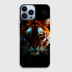 Чехол для iPhone 13 Pro Max с принтом Тигр стиль Low poly в Курске,  |  | low poly | tiger | восточный тигр | год тигра | кошка | лоу поли | тигр | тигренок