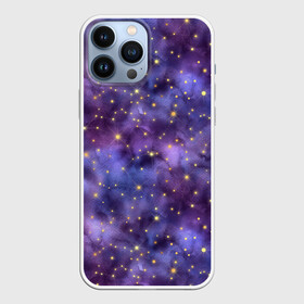 Чехол для iPhone 13 Pro Max с принтом Акварельная ночь в Курске,  |  | абстракция | акварель | астрология | астрономия | галактика | звездная ночь | звездный | звезды | зодиак | зодиакальные созвездия | космический | космос | ночное небо | созвездие