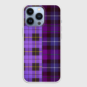 Чехол для iPhone 13 Pro с принтом Purple Checkered в Курске,  |  | в клетку | клеточка | клетчатая фиолетовая | клетчатые вещи | рубашка в клетку | тартан | фиолетовая клетка | фиолетовые квадраты | шотландская клетка