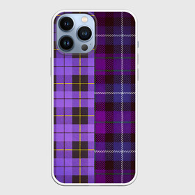 Чехол для iPhone 13 Pro Max с принтом Purple Checkered в Курске,  |  | в клетку | клеточка | клетчатая фиолетовая | клетчатые вещи | рубашка в клетку | тартан | фиолетовая клетка | фиолетовые квадраты | шотландская клетка