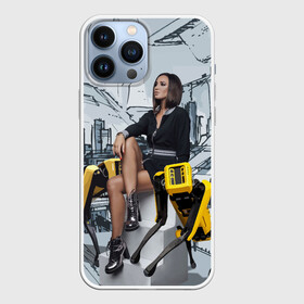Чехол для iPhone 13 Pro Max с принтом Olga Buzova in the future 2028 в Курске,  |  | beauty | city | future | girl | olga buzova | robots | style | vanguard | авангард | будущее | город | девушка | красавица | ольга бузова | стиль